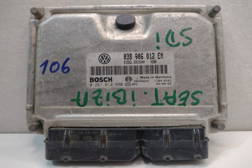 Calculator Motor Bosch ECU 038906012EM / 0281010690 / 28SA5642 Seat Cordoba