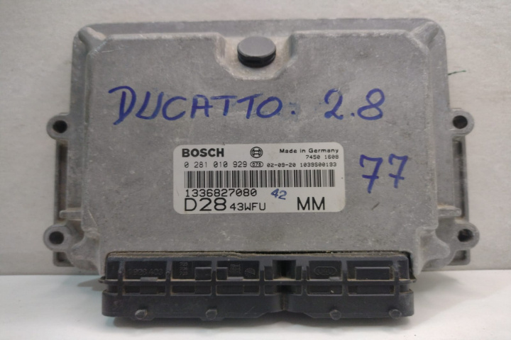 Calculator Motor Bosch ECU 2.8 jtd 0281010929 / 1336827080 / 74501608 Fiat Ducato 2 Typ244 [2002 - 2006]