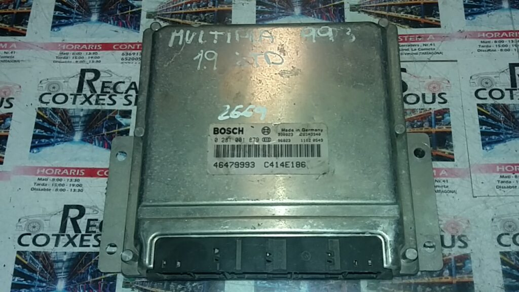 Calculator Motor BOSCH FIAT MULTIPLA 0 281 001 879 / 0281001879 / 46479993 / C414E1860 281 001 879 / 0281001879 / 46479993 / C414E186