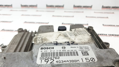 Calculator Motor BOSCH FIAT STILO 0 281 012 310 / 0281012310 / 55204762 / 192 4G34A3BBM 150 / 1924G3...