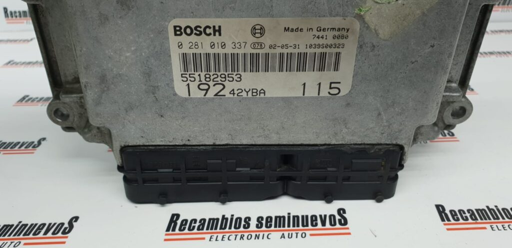 Calculator Motor BOSCH FIAT STILO, 0281010337, 55182953, 19242YBA115,