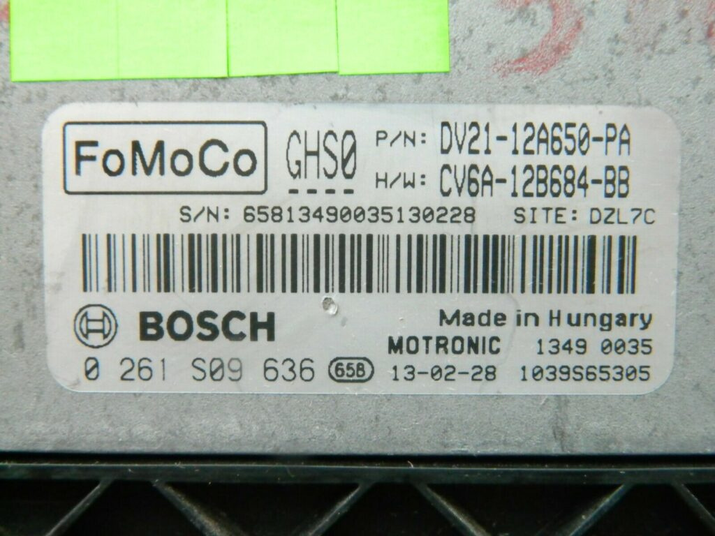 Calculator Motor BOSCH FORD B-MAX 0 261 S09 636 / 0261S09636 / DV21 12A650 PA / DV2112A650PA / CV6A 12A650 BB / CV6A12A650BB / DLZ7C0 261 S09 636 / 0261S09636 / DV21 12A650 PA / DV2112A650PA / CV6A 12A650 BB / CV6A12A650BB / DLZ7C