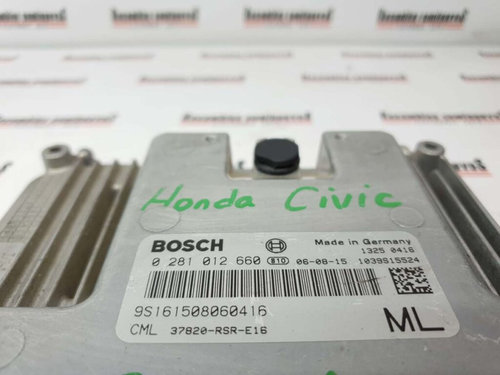 Calculator Motor BOSCH HONDA CIVIC, 0281012660, 37820RSRE16,