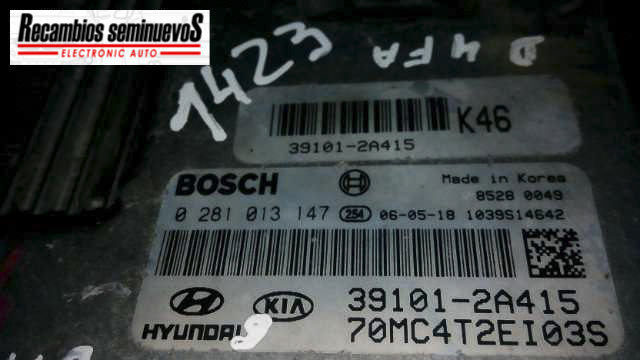 Calculator Motor BOSCH HYUNDAI ACCENT 0 281 013 147 / 0281013147 / 39101 2A415 / 391012A415 / 70MC4T2EI03S0 281 013 147 / 0281013147 / 39101 2A415 / 391012A415 / 70MC4T2EI03S