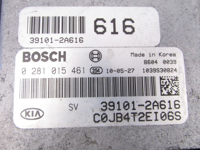 Calculator Motor BOSCH KIA RIO 0 281 015 461 / 0281015461 / 39101 2A616 / 391012A616 / C0JB4T2EI06S0 281 015 461 / 0281015461 / 39101 2A616 / 391012A616 / C0JB4T2EI06S