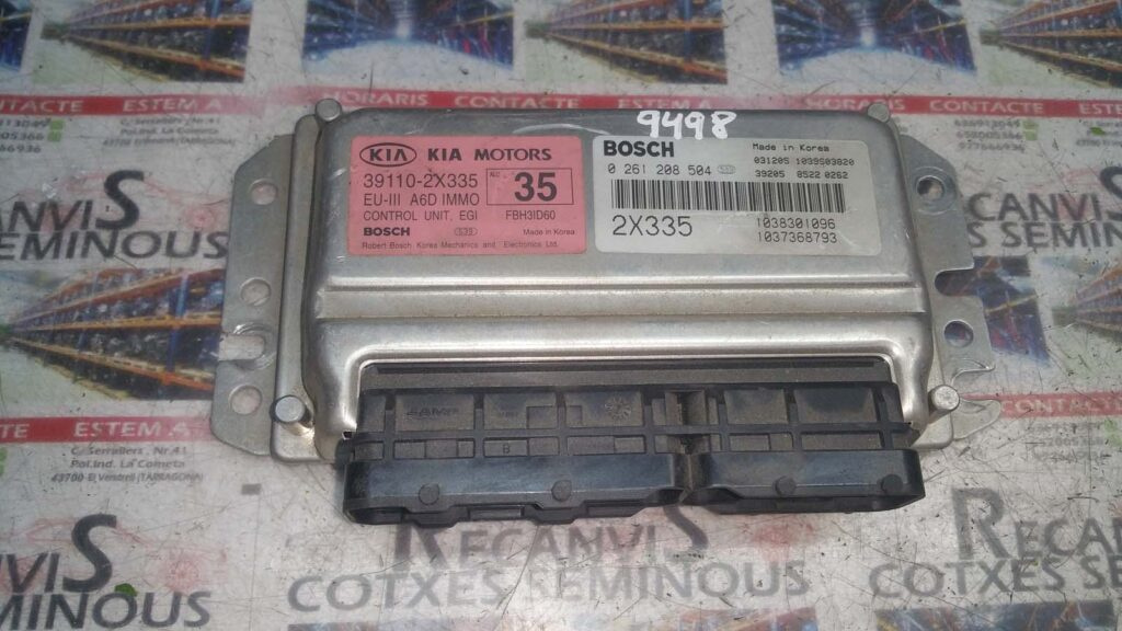 Calculator Motor BOSCH KIA SHUMA 0 261 208 504 / 0261208504 / 39110-2X335 / 39110 2X335 / 391102X3350 261 208 504 / 0261208504 / 39110-2X335 / 39110 2X335 / 391102X335