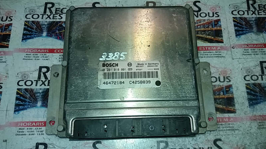 Calculator Motor BOSCH LANCIA LYBRA 0 281 010 001 / 0281010001 / 46472184 / C425B8390 281 010 001 / 0281010001 / 46472184 / C425B839
