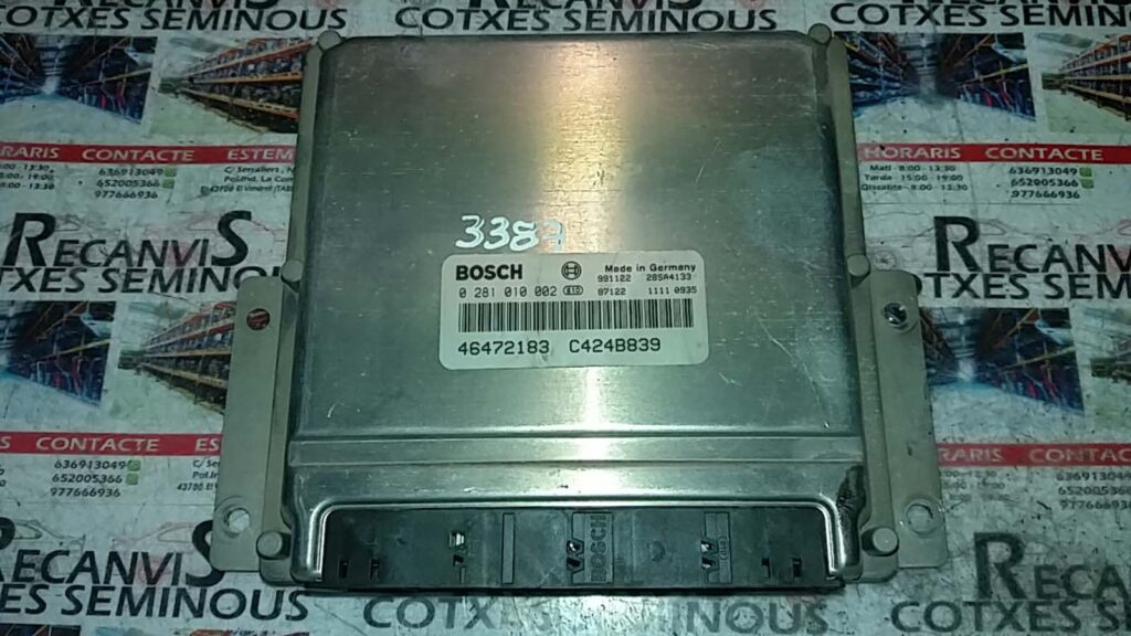 Calculator Motor BOSCH LANCIA LYBRA 0 281 010 002 / 0281010002 / 46472183 / C424B8390 281 010 002 / 0281010002 / 46472183 / C424B839
