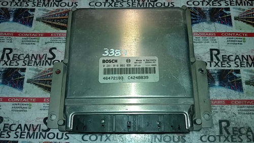 Calculator Motor BOSCH LANCIA LYBRA 0 281 010 002 / 0281010002 / 46472183 / C424B8390 281 010 002 / ...