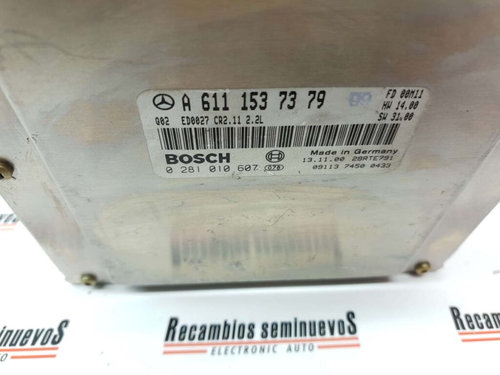 Calculator Motor BOSCH MERCEDES-BENZ Class C 0 281 010 607 / 0281010607 / A 611 153 73 79 / A6111537...