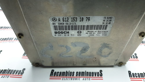 Calculator Motor BOSCH MERCEDES-BENZ Class C 0 281 010 531 / 0281010531 / A 612 153 10 79 / A6121531...