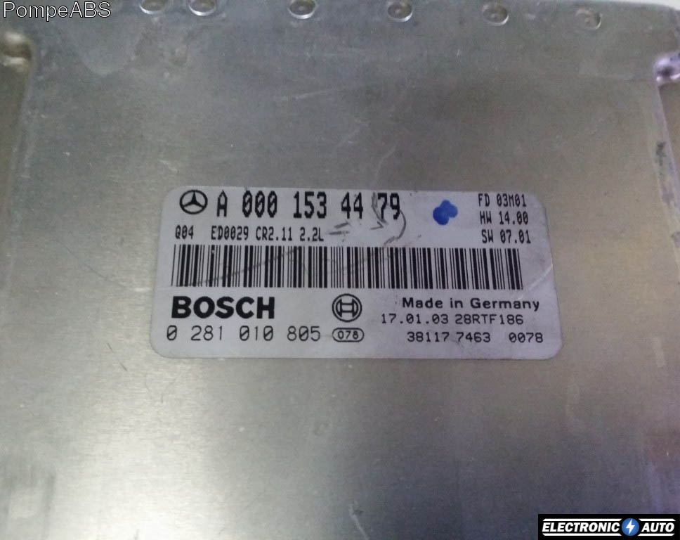 Calculator Motor BOSCH MERCEDES-BENZ Class E 0 281 010 805 / 0281010805 / A 000 153 44 79 / A0001534479 / CR2 11 / CR211 / 2 2L / 22L0 281 010 805 / 0281010805 / A 000 153 44 79 / A0001534479 / CR2 11 / CR211 / 2 2L / 22L