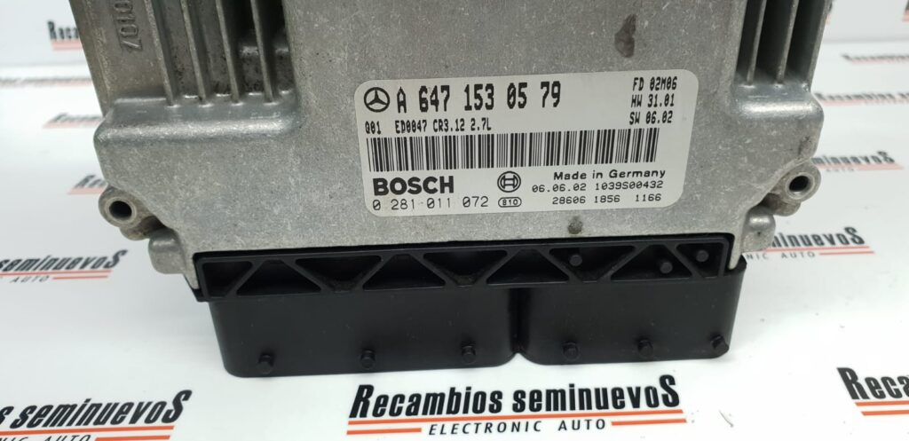 Calculator Motor BOSCH MERCEDES-BENZ Class E 0 281 011 072 / 0281011072 / A 647 153 05 79 / A6471530579 / CR3 12 / CR312 / 2.7L / 2 7L / 27L / HW 31 01 / HW3101 / SW 06 02 / SW06020 281 011 072 / 0281011072 / A 647 153 05 79 / A6471530579 / CR3 12 /