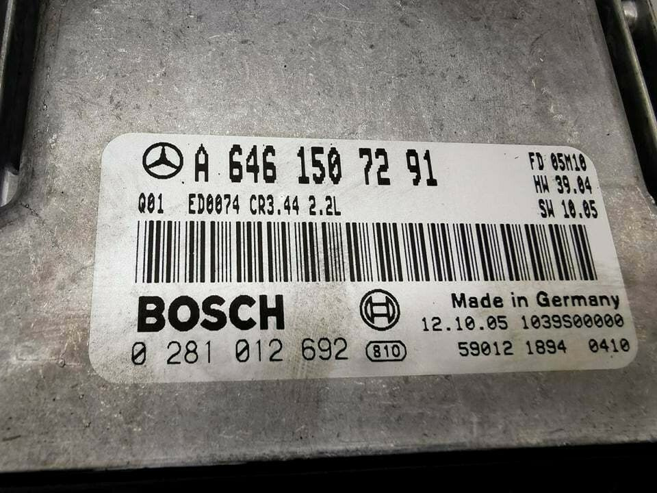 Calculator Motor BOSCH MERCEDES-BENZ Class E 0 281 012 692 / 0281012692 / CR3 44 / CR344 / A 646 150 72 91 / A6461507291 / 2 2L / 22L0 281 012 692 / 0281012692 / CR3 44 / CR344 / A 646 150 72 91 / A6461507291 / 2 2L / 22L