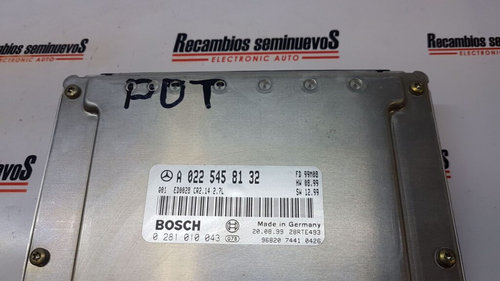 Calculator Motor BOSCH MERCEDES-BENZ E270 0 281 010 043 / 0281010043 / A 022 545 81 32 / A0225458132...