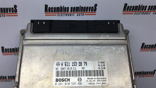 Calculator Motor BOSCH MERCEDES-BENZ SPRINTER 0 281 010 525 / 0281010525 / A 611 153 38 79 / A611153...