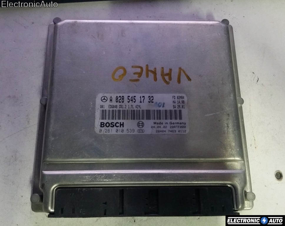 Calculator Motor BOSCH MERCEDES-BENZ VANEO 0 281 010 539 / 0281010539 / A 028 545 17 32 / A0285451732 / CR1 2 / CR12 / 1 7L / 17L0 281 010 539 / 0281010539 / A 028 545 17 32 / A0285451732 / CR1 2 / CR12 / 1 7L / 17L