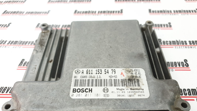 Calculator Motor BOSCH MERCEDES-BENZ VITO 0 281 011 181 / 0281011181 / A 611 153 54 79 / A6111535479 / CR3 31 / CR331 / 2 2L / 22L0 281 011 181 / 0281011181 / A 611 153 54 79 / A6111535479 / CR3 31 / CR331 / 2 2L / 22L