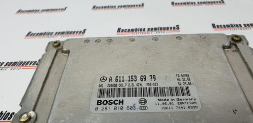Calculator Motor BOSCH MERCEDES-BENZ VITO 0 281 010 603 / 0281010603 / A 611 153 69 79 / A6111536979...