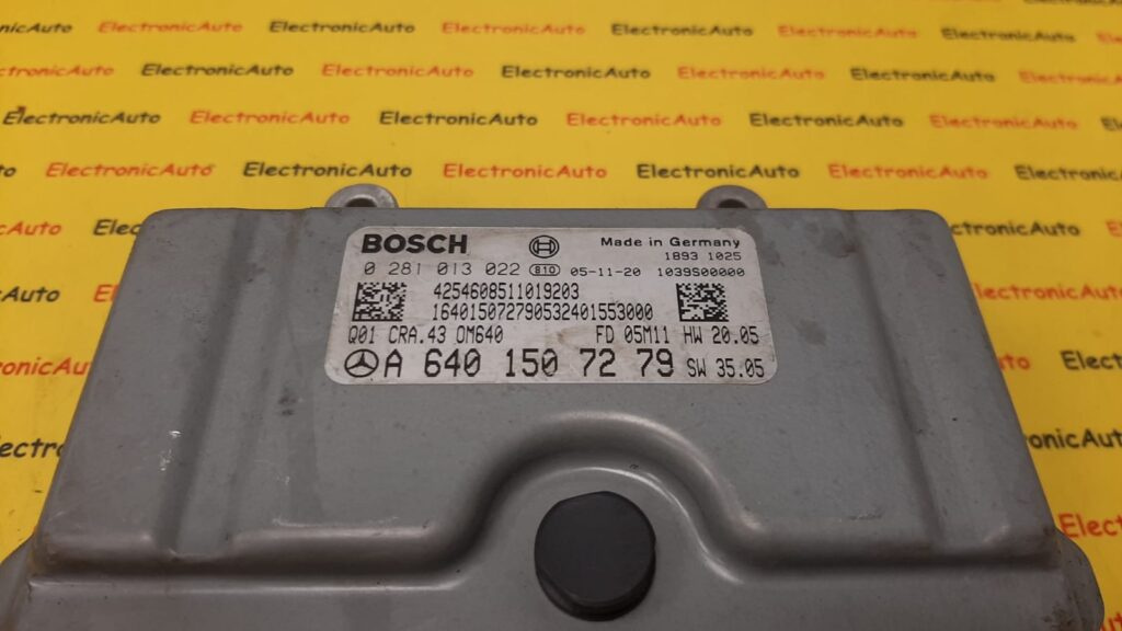 Calculator Motor BOSCH MERCEDES-BENZ W169 0 281 013 022 / 0281013022 / A 640 150 72 79 / A6401507279 / CRA 43 / CRA430 281 013 022 / 0281013022 / A 640 150 72 79 / A6401507279 / CRA 43 / CRA43