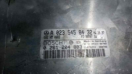 Calculator Motor BOSCH MERCEDES-BENZ W202 A 023 545 84 32 / A0235458432 / 0 261 204 883 / 0261204883...