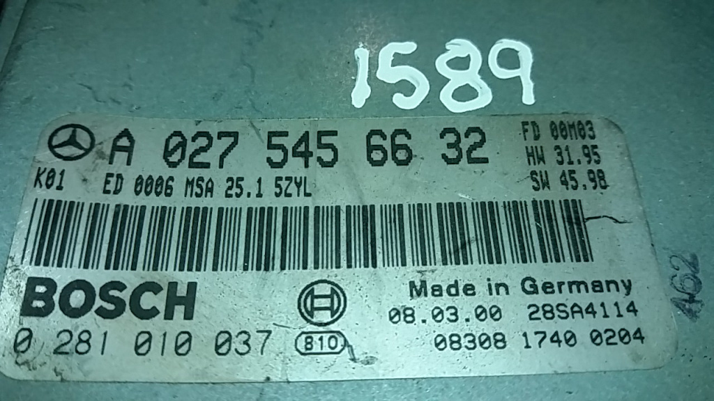 Calculator Motor BOSCH MERCEDES-BENZ W202, 0281010037, A0275456632, MSA251,
