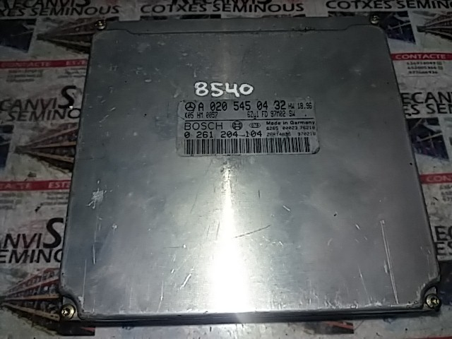 Calculator Motor BOSCH MERCEDES-BENZ W210 0 261 204 104 / 0261204104 / A 020 545 04 32 / A02054504320 261 204 104 / 0261204104 / A 020 545 04 32 / A0205450432