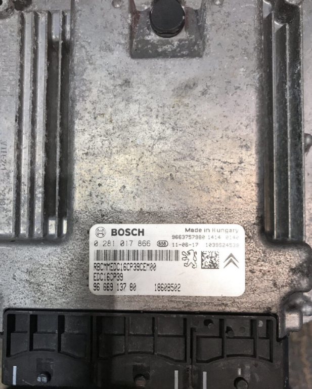 Calculator Motor BOSCH MITSUBISHI OUTLANDER 0 281 017 866 / 0281017866 / EDC16CP39 / 96 669 137 80 / 9666913780 / 1860B502 / 96637579800 281 017 866 / 0281017866 / EDC16CP39 / 96 669 137 80 / 9666913780 / 1860B502 / 9663757980