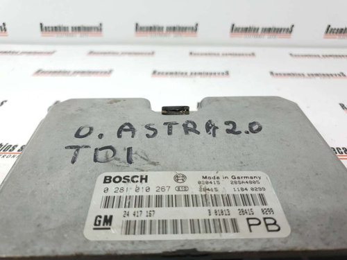 Calculator Motor BOSCH OPEL ASTRA 0 281 010 267 / 0281010267 / 24 417 167 / 244171670 281 010 267 / ...