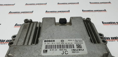 Calculator Motor BOSCH OPEL ASTRA 0 281 014 643 / 0281014643 / 98 074 154 / 98074154 / 89807415410 2...