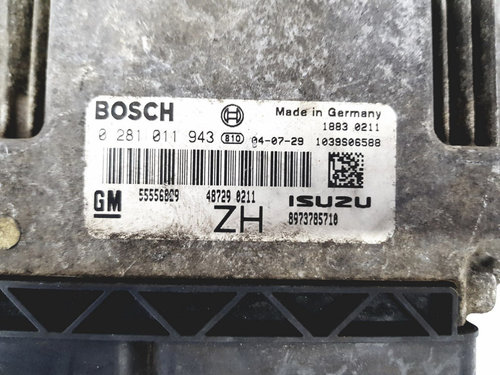 Calculator Motor BOSCH OPEL ASTRA H 0 281 011 943 / 0281011943 / 8973785710 / 555568290 281 011 943 ...