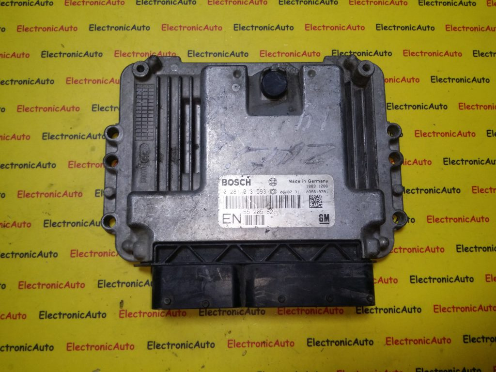 Calculator Motor BOSCH OPEL ZAFIRA 0 281 013 593 / 0281013593 / 55 205 621 / 552056210 281 013 593 / 0281013593 / 55 205 621 / 55205621