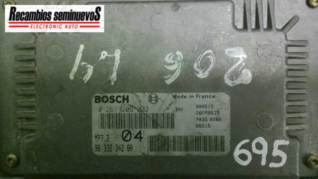 Calculator Motor BOSCH PEUGEOT 206 0 261 206 032 / 0261206032 / 96 332 342 80 / 9633234280 / MP7.2 / MP7 2 / MP720 261 206 032 / 0261206032 / 96 332 342 80 / 9633234280 / MP7.2 / MP7 2 / MP72