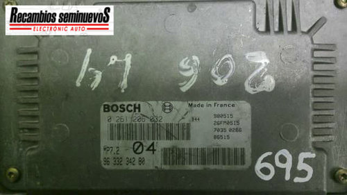 Calculator Motor BOSCH PEUGEOT 206 0 261 206 032 / 0261206032 / 96 332 342 80 / 9633234280 / MP7.2 /...