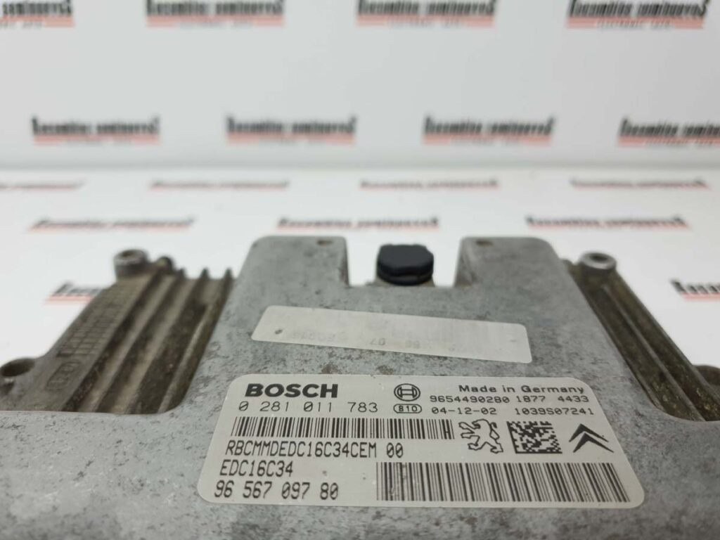Calculator Motor BOSCH PEUGEOT 206 0 281 011 783 / 0281011783 / EDC16C34 / 96 567 097 80 / 9656709780 / 96544902800 281 011 783 / 0281011783 / EDC16C34 / 96 567 097 80 / 9656709780 / 9654490280