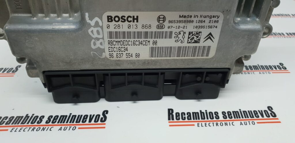 Calculator Motor BOSCH PEUGEOT 207 0 281 013 868 / 0281013868 / EDC16C34 / 96 637 554 80 / 9663755480 / 96539589800 281 013 868 / 0281013868 / EDC16C34 / 96 637 554 80 / 9663755480 / 9653958980