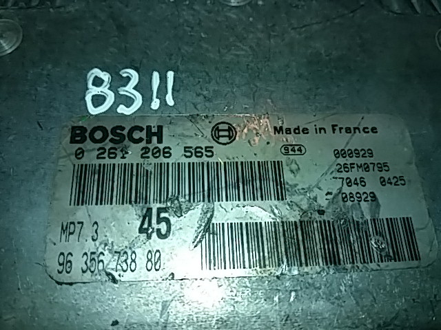 Calculator Motor BOSCH PEUGEOT 306 0 261 206 565 / 0261206565 / 96 356 738 80 / 9635673880 / MP7.3 / MP7 3 / MP730 261 206 565 / 0261206565 / 96 356 738 80 / 9635673880 / MP7.3 / MP7 3 / MP73
