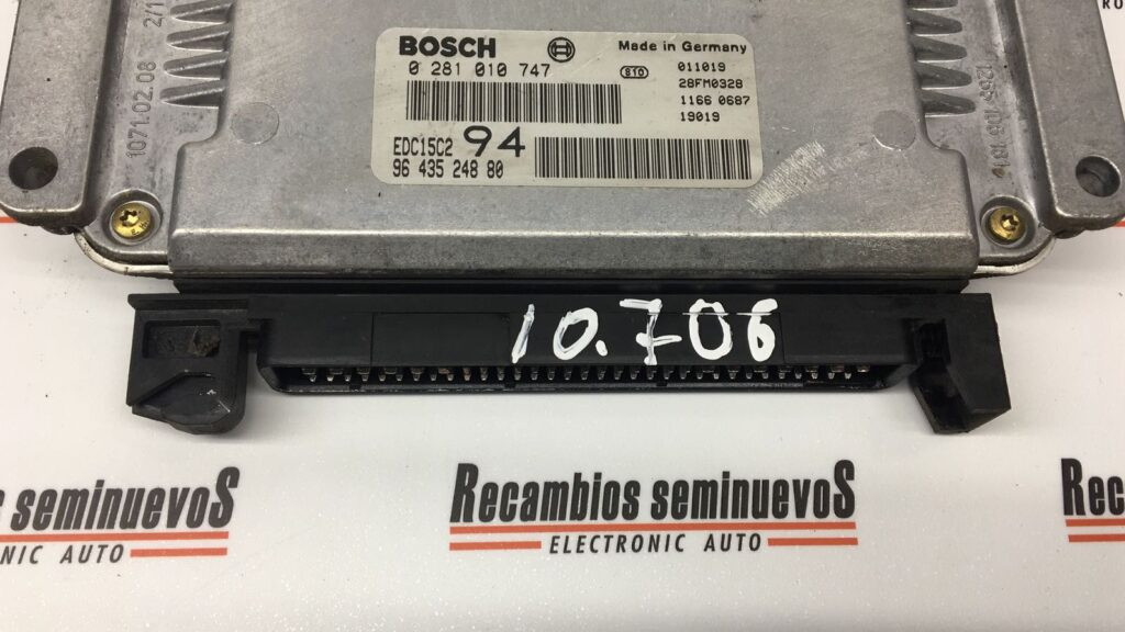 Calculator Motor BOSCH PEUGEOT 307 0 281 010 747 / 0281010747 / EDC15C2 94 / EDC15C294 / 96 435 248 80 / 96435248800 281 010 747 / 0281010747 / EDC15C2 94 / EDC15C294 / 96 435 248 80 / 9643524880