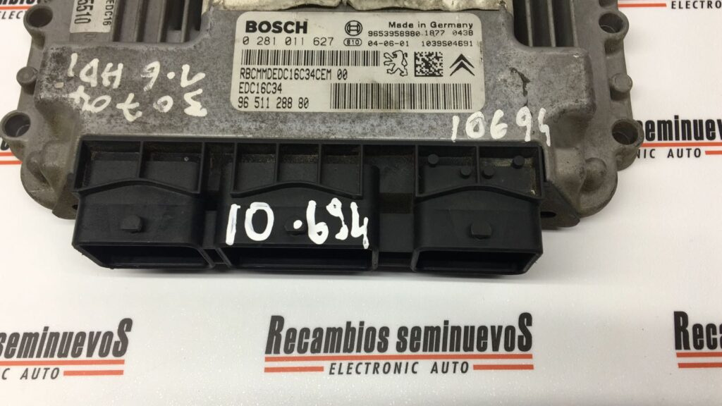 Calculator Motor BOSCH PEUGEOT 307 0 281 011 627 / 0281011627 / EDC16C34 / 96 511 288 80 / 9651128880 / 96539589800 281 011 627 / 0281011627 / EDC16C34 / 96 511 288 80 / 9651128880 / 9653958980
