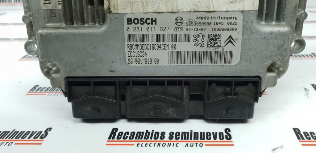 Calculator Motor BOSCH PEUGEOT 307 0 281 011 627 / 0281011627 / EDC16C34 / 96 561 618 80 / 9656161880 / 96539589800 281 011 627 / 0281011627 / EDC16C34 / 96 561 618 80 / 9656161880 / 9653958980