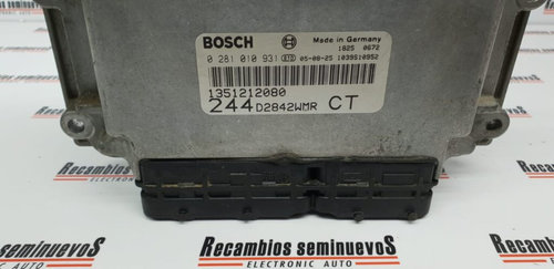Calculator Motor BOSCH PEUGEOT BOXER 0 281 010 931 / 0281010931 / 1351212080 / 244 D2842WMR / 244D28...