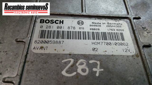 Calculator Motor BOSCH RENAULT KANGOO 0 281 001 878 / 0281001878 / 8200059887 / 77001090620 281 001 ...