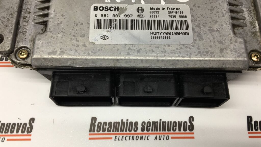 Calculator Motor BOSCH RENAULT LAGUNA 0 281 001 997 / 0281001997 / HOM 7700106485 / HOM7700106485 / 77001130270 281 001 997 / 0281001997 / HOM 7700106485 / HOM7700106485 / 7700113027
