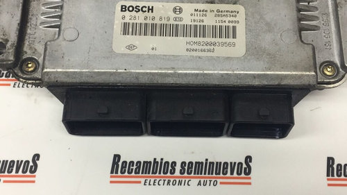 Calculator Motor BOSCH RENAULT LAGUNA 0 281 010 819 / 0281010819 / HOM 8200039569 / HOM8200039569 / ...