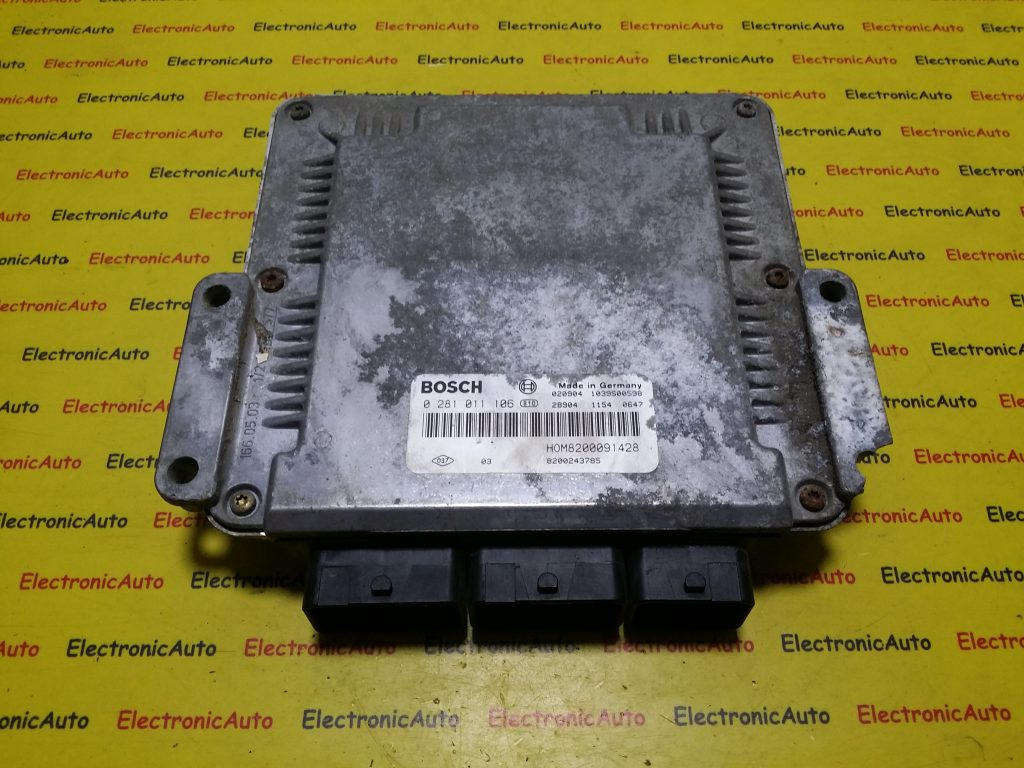 Calculator Motor BOSCH RENAULT MASTER 2 0 281 011 106 / 0281011106 / HOM 8200091428 / HOM8200091428 / 82002437850 281 011 106 / 0281011106 / HOM 8200091428 / HOM8200091428 / 8200243785