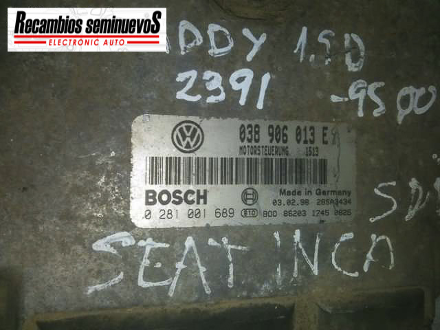 Calculator Motor BOSCH SEAT IBIZA 0 281 001 689 / 0281001689 / 038 906 013 E / 038906013E0 281 001 689 / 0281001689 / 038 906 013 E / 038906013E