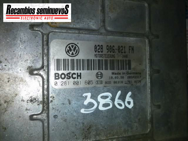 Calculator Motor BOSCH SEAT TOLEDO 0 281 001 605 / 0281001605 / 028 906 021 FN / 028906021FN0 281 001 605 / 0281001605 / 028 906 021 FN / 028906021FN