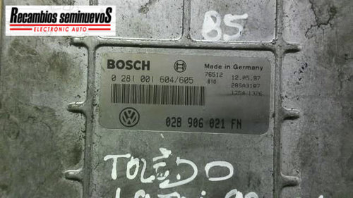 Calculator Motor BOSCH SEAT TOLEDO 0281001604 605 / 0281001604605 / 028 906 021 FN / 028906021FN0281...