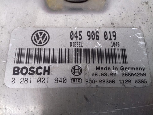 Calculator Motor BOSCH SKODA FABIA 0 281 001 940 / 0281001940 / 0459060190 281 001 940 / 0281001940 ...