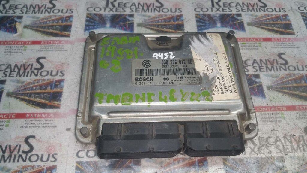 Calculator Motor BOSCH SKODA FABIA 0 281 010 862 / 0281010862 / EDC15VM+ / EDC15VM / EDC15VM / 038 906 012 GE / 038906012GE0 281 010 862 / 0281010862 / EDC15VM+ / EDC15VM / EDC15VM / 038 906 012 GE / 038906012GE